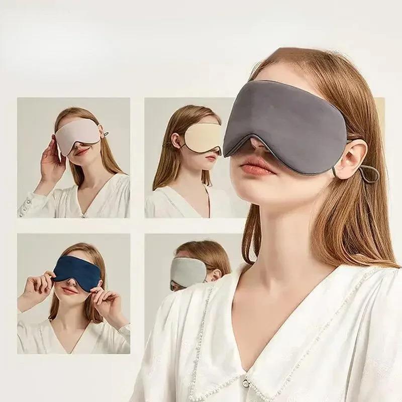 Eye Mask Sleep Travel - Maska na oczy z jedwabiu lodowego,