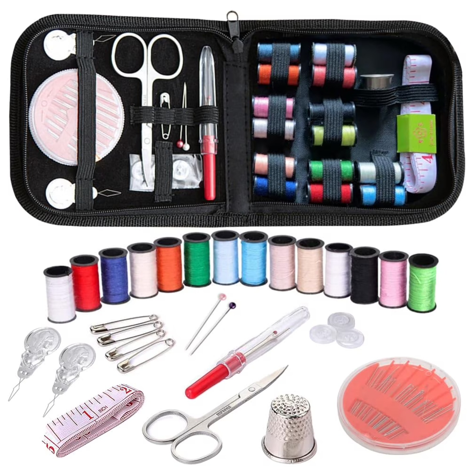 Travel Accessories To Sew - Zestaw do szycia w podróży, 59-częściowy
