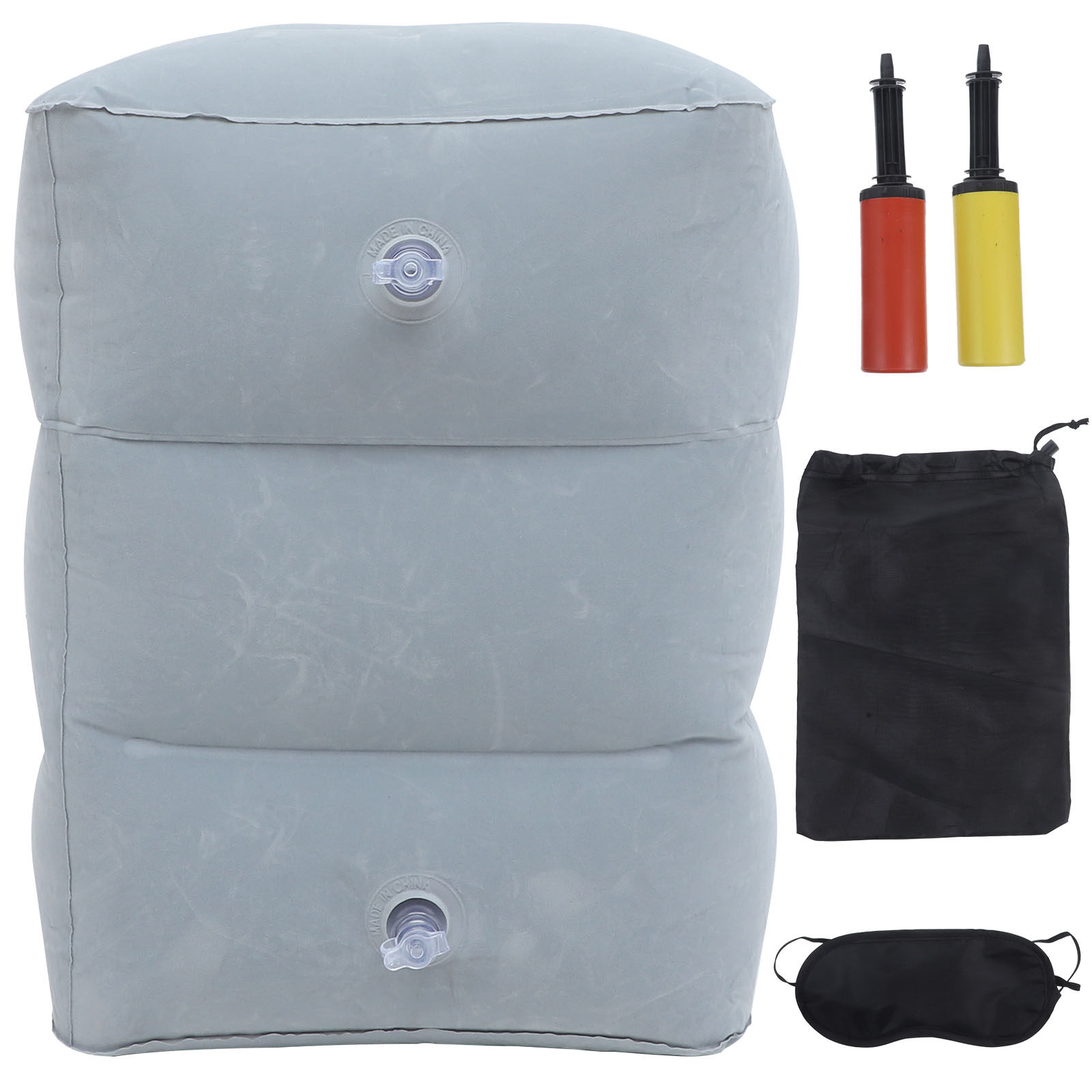Travel Accessories Pillow - 1 Zestaw Nadmuchiwany Podnóżek Poduszka Przenośny