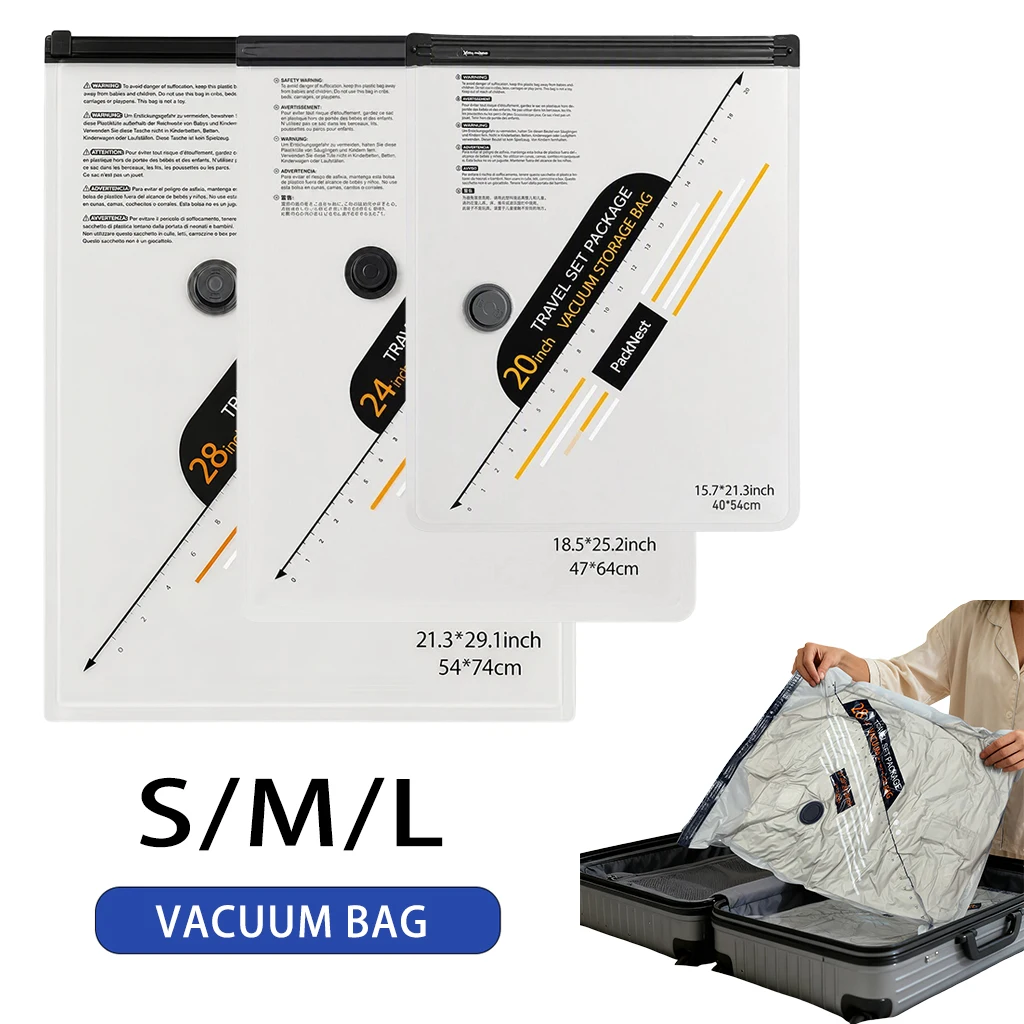 Compression Bag Vacuum - Odporny na rozdarcia zestaw worków kompresyjnych