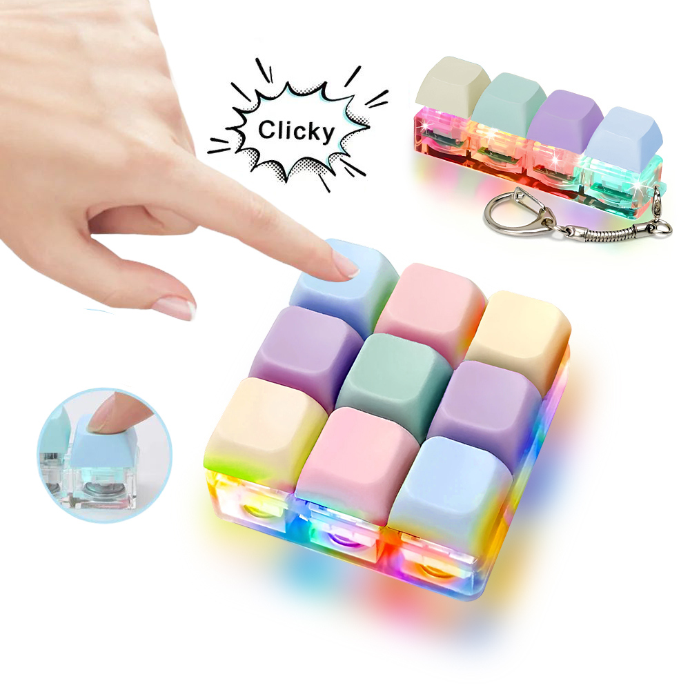Travel Accessories Officeworks - Mechaniczna Klawiatura Fidget z Przełącznikami, Zabawka