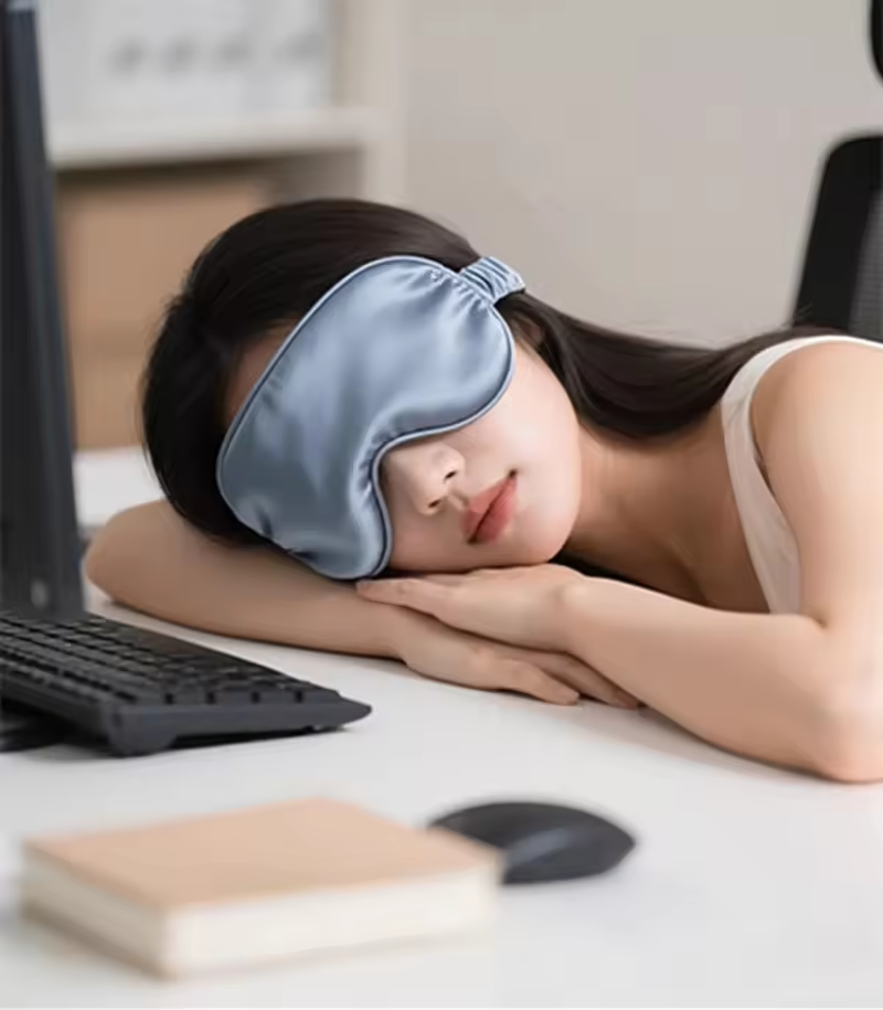 Eye Mask Sleep Travel - Dwustronna jedwabna maska do spania blokująca