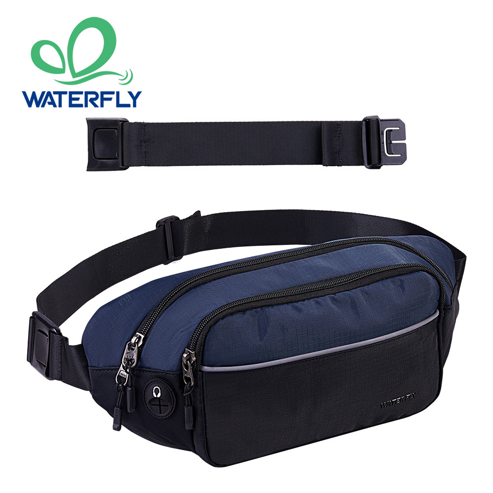 Travel Accessories For Men - WATERFLY Fanny Pack Waist Bag Large