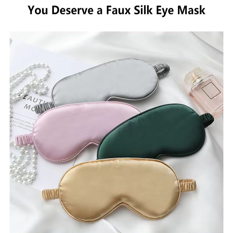 Dwustronna jedwabna opaska na  – Eye Mask Sleep Travel recenzja i cena