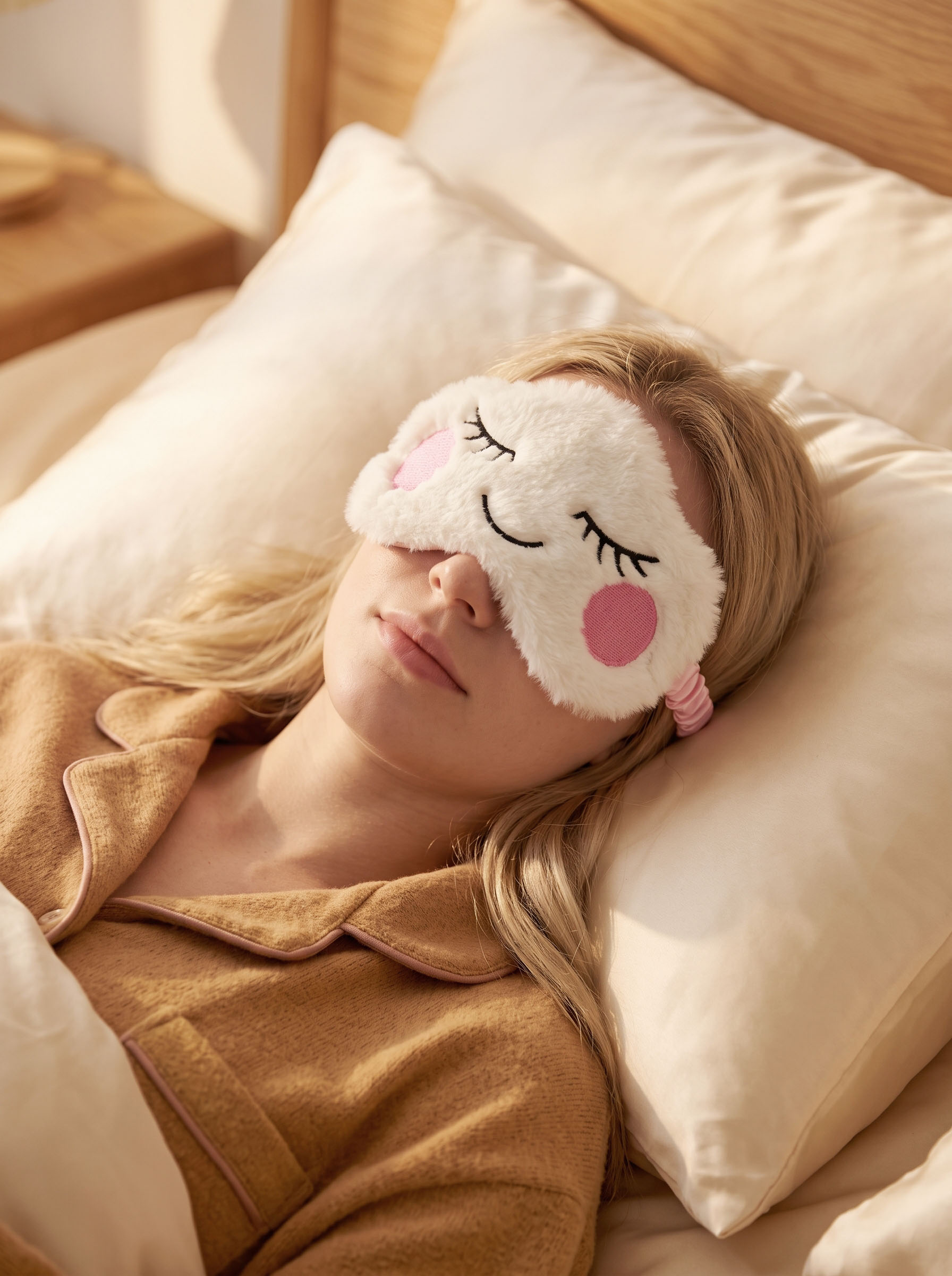 1 szt. Pluszowa maska na oczy  – Eye Mask Sleep Travel recenzja i cena