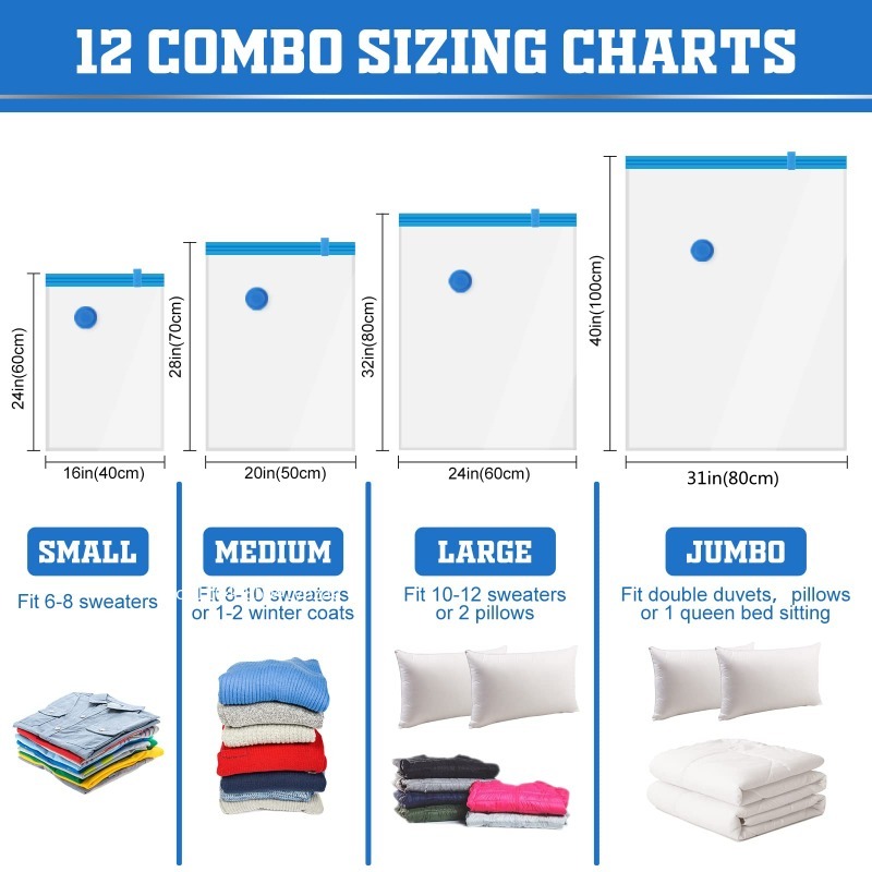 1/3/5 szt. Worek próżniowy i o – Compression Bag Vacuum recenzja i cena