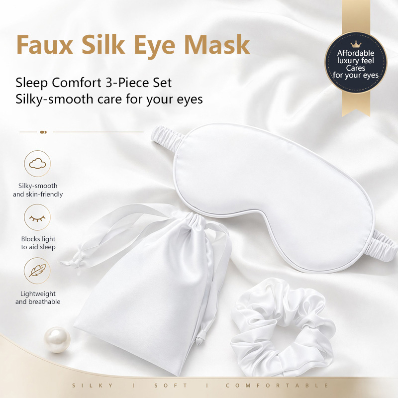 Zestaw 3 jedwabnych maseczek n – Eye Mask Sleep Travel recenzja i cena
