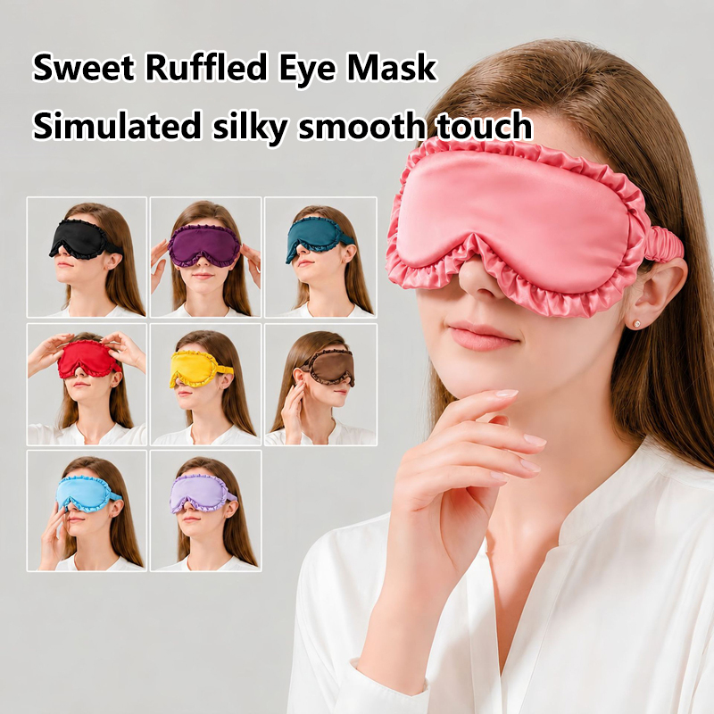 Modna maska na oczy z imitacji – Eye Mask Sleep Travel recenzja i cena