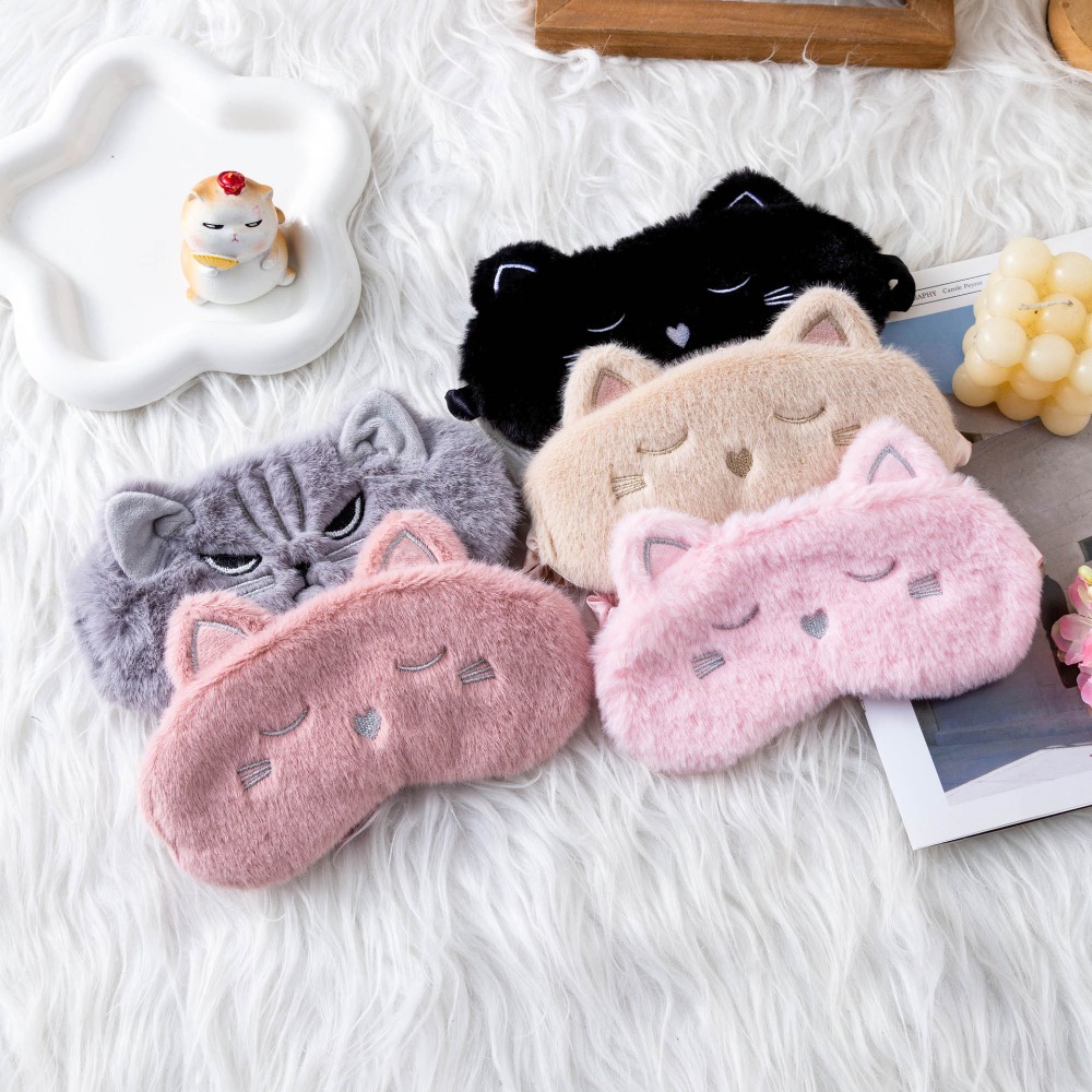 Urocza pluszowa maska do spani – Eye Mask Sleep Travel recenzja i cena