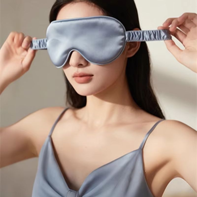 Dwustronna jedwabna maska do s – Eye Mask Sleep Travel recenzja i cena