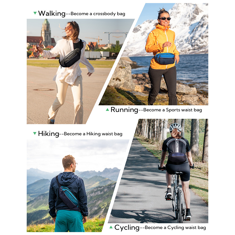 WATERFLY Fanny Pack Waist Bag  – Travel Accessories For Men recenzja i cena
