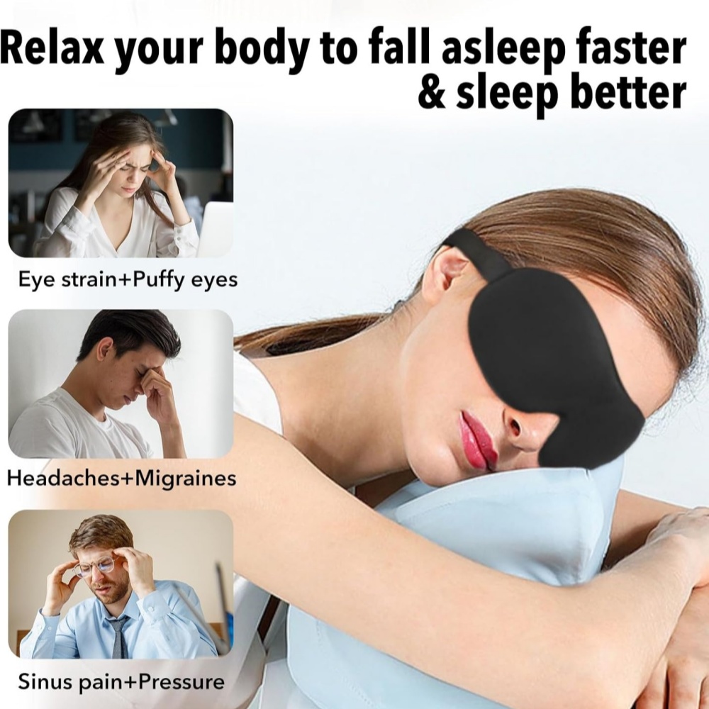 Maska do spania 3D, opaska na  – Eye Mask Sleep Travel recenzja i cena
