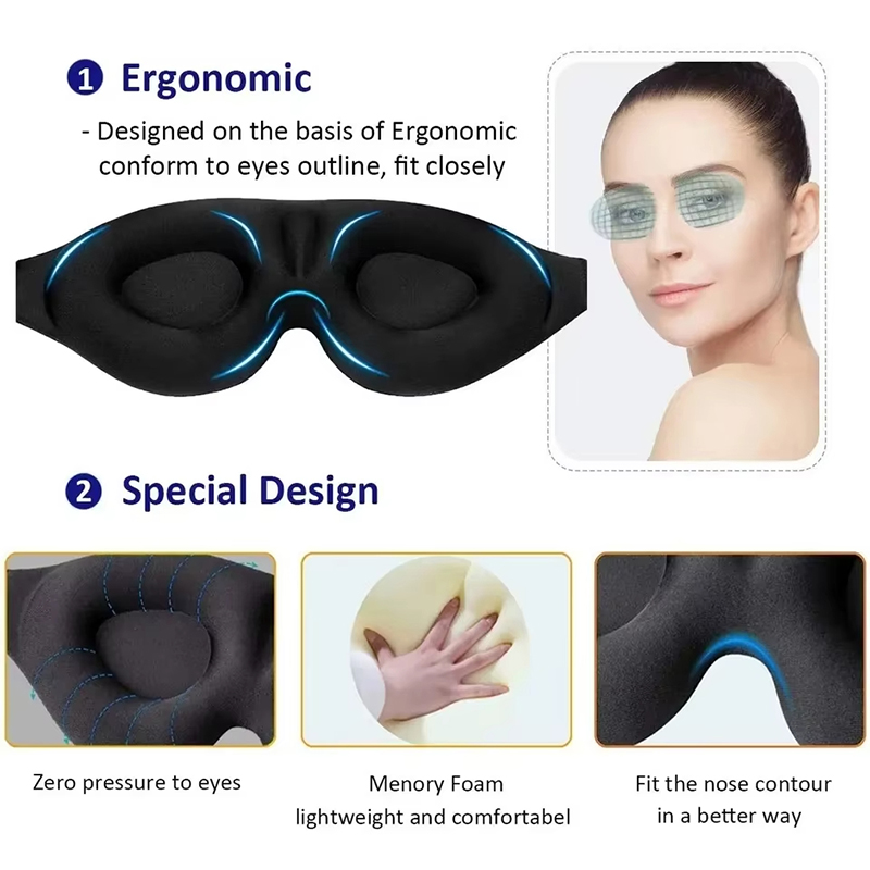 Maska do spania z pianki memor – Eye Mask Sleep Travel recenzja i cena